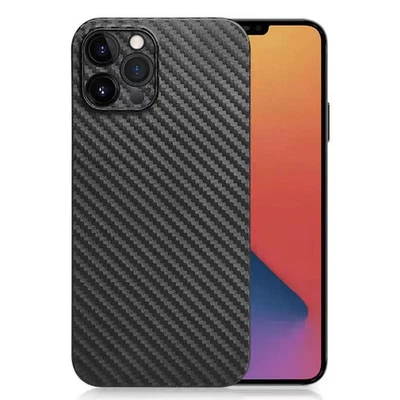 Funda ultra delgada de fibra de carbono de 0,3 mm para iPhone 15 14 13 12 11 Pro Max Foto 1 de 4