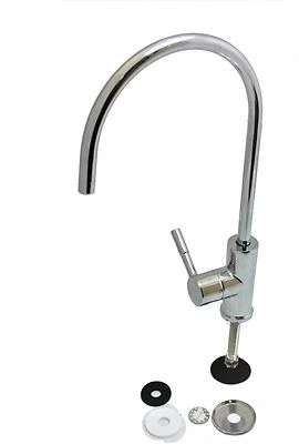 4 Long Reach Chrome Faucet Italian Style for Reverse Osmosis and Others - Image 1 of 4