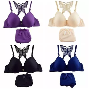 Lencería Dama Frontal Cerrado Latón Grueso Acolchado Extremo Súper Push Up Sujetador Set AB - Imagen 1 de 23