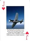 P-40 Warhawk Fighter Deck carte à jouer avion
