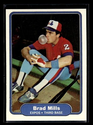 1982 Fleer Baseball #196 Brad Mills Rookie Set Break Mint+ Montreal Expos - Image 1 of 2