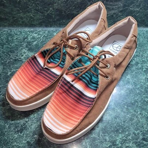 EVERGLADES SHOES Women's Size 39 Lace-Up Slip-On Multicolor Tennis Shoes - Picture 1 of 10