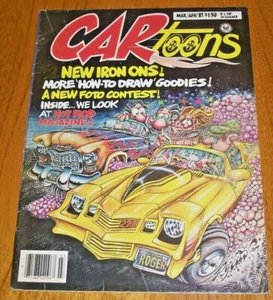 CARtoons Magazine March/April 1981 VG Iron Ons Included Automotive Humor - Picture 1 of 12