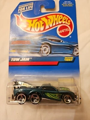 Hot Wheels #1007 Tow Jam Mainline 1999 Metalflake verde ruedas 3SP Foto 1 de 3