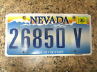 Nevada Discontinued Sunset License Plate