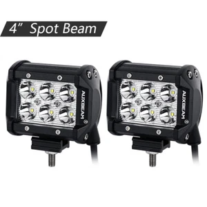 AUXBEAM 4" INCH LED Work Light Bar Spot Beam Pods Offroad For Jeep Truck SUV 4X4 - Picture 1 of 12