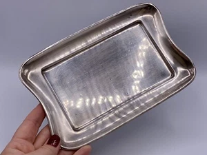 ANTIQUE WONDERFUL 121,3 gr. STERLING SILVER TRAY & CARDS TRAY MID-CENTURY MODERN - Picture 1 of 10