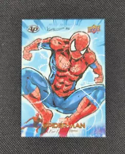 2019 Marvel Spiderman Far From Home Alex Kotkin Art Sketch Card 1/1 Upper Deck - Picture 1 of 2