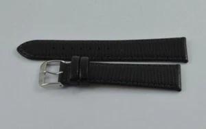 DI-MODELL LEDER ARMBAND 20MM MIT DORNSCHLIESSE 18MM SCHWARZ - Bild 1 von 2