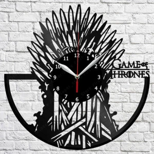 Game of Thrones Orologio in Vinile Record Orologio da Parete Decorazione Ventaglio Arte Casa 2816 - Foto 1 di 12
