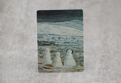 Christmas Tundra's Snowmen | Satirical Fan Art Dual land MTG - Image 1 of 4