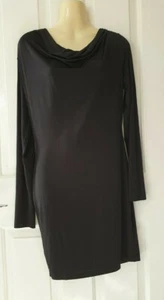 ASOS black dress with scoop drape back, size 12 - Picture 1 of 7