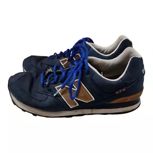 NEW BALANCE 574 Mens Shoes Navy Blue Sneakers Size 9 US, 8.5 UK, 42.5 EUR 👟 - Picture 1 of 8