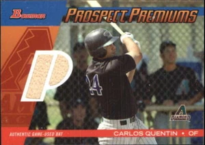 CARLOS QUENTIN 2004 BOWMAN DRAFT PICKS & PROSPECTS "PROSPECT PREMIUM" USED BAT - Picture 1 of 1