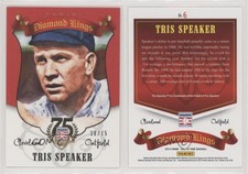 2014 Panini Hall of Fame Diamond Kings Red /75 Tris Speaker #6 HOF