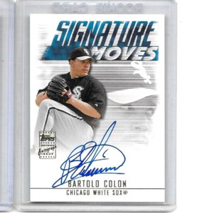 BARTOLO COLON 2003 TOPPS TRADED SIGNATURE MOVES CERTIFIED AUTOGRAPH