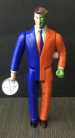1990 DC Super Heroes TWO FACE Toy Biz Complete Cover