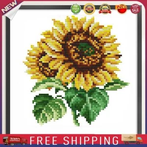 14CT Partial Cross Stitch Sunflower Counted DIY Kits Handmade Embroidery - Picture 1 of 8
