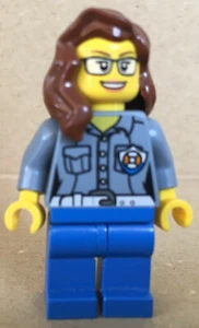 LEGO ®-Minifigur Classic Town Küstenwache Rescue ATV Driver Fahrerin - cty0809 - Picture 1 of 3