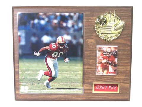 Jerry Rice Full Size Wall Plaque w Card San Franscio 49ers Cover