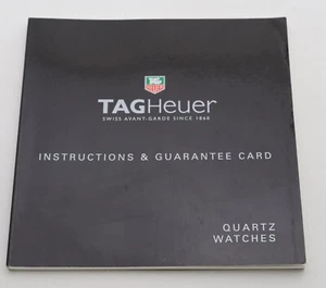TAG HEUER QUARZ UHREN BEDIENUNGSANLEITUNG FÜR KIRIUM LINK AQUARACER FORMULA 1 - Bild 1 von 2