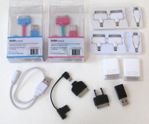 Computer cable adapters. Some new. Some slightly used. Assorted - Zdjęcie 1 z 9