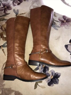 Wanted Stampede Tall Brown Zip Up Boots  8.5 - Image 1 of 4