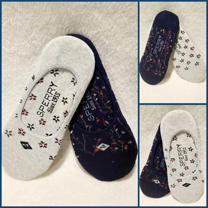 SPERRY Women's No Show Micro Liner Socks, 2 Pair Size 9-11 Free Shipping - Picture 1 of 5