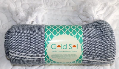 Toalla turca SOL DORADO 100% algodón tiro pestemal, corredor de mesa, playa, baño Foto 1 de 4