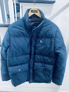 New Abercrombie And Fitch Down Insulation Puffer Coat Jacket Men's A&F Small S - Picture 1 of 12