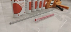 5er-Pack silbergrau Epoxidmörtel Konvolut mit Applikationspistole - Bild 1 von 11