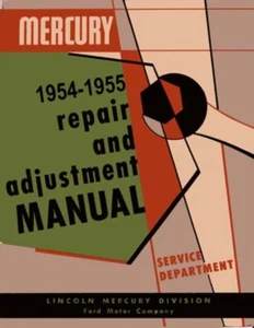 1954 1955 Mercury Custom Monterey Shop Service Repair Manual Engine Drivetrain - Picture 1 of 1