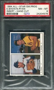 1984 All Star Game Program Nolan Ryan & Eric Show PSA 8 Houston Astros HOF - Picture 1 of 2