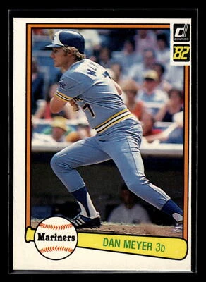 1982 Donruss Baseball #176 Dan Meyer "Set Break" Mint Seattle Mariners - Image 1 of 2