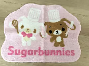 Tappeto tappetino Sanrio Sugarbonies Shirousa Kurousa rosa carino raro 52 x 40 cm - Foto 1 di 7