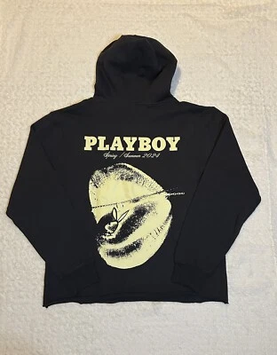 Homme Femme Playboy Collab Hoodie Spring/Summer 2024 Sz M Dark Charcoal Gray NWT - Image 1 of 4