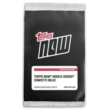 2023 TOPPS NOW WORLD SERIES GAME 5 USED CONFETTI RELIC /49 OR LESS TEXAS RANGERS