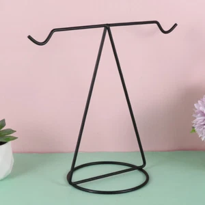 Hanging Globe Rack Metal Ornament Holder Plants Balance Shelf - Picture 1 of 12