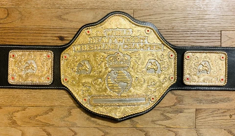WCW BIG GOLD JEWELER CRUMRINE TOP ROPE BELTS CHAMPIONSHIP WRESTLING REPLICA BELT Cover