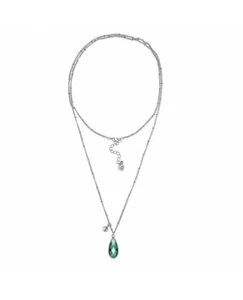 Vestopazzo VEM3004 - Collana ciondolo goccia grande color smeraldo - Picture 1 of 2