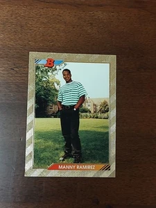 1992 Bowman Gold Manny Ramirez Rookie Cleveland Indians #676 - Picture 1 of 2