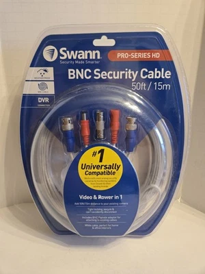 Swann Pro-Series HD BNC Security Camera Cable 50ft 15m Video & Power in 1  - Image 1 of 4