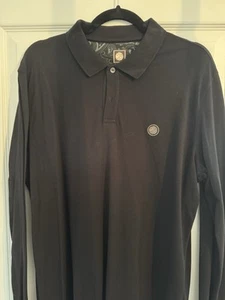 PRETTY GREEN LONG SLEEVE Polo Shirt - Size XL - Black - Great Condition - Men’s - Picture 1 of 4