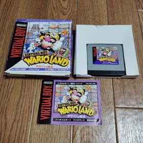 Nintendo Virtual Boy VB Game Software Wario Land Japanese Version with Box