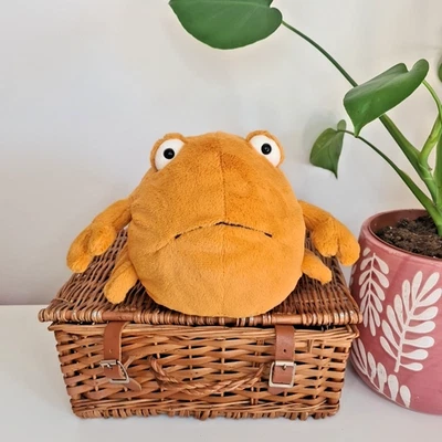 Jellycat Chrissie Crab - With Tags Orange Crab Soft Toy Beanie Plush 7" Retired - Image 1 of 4