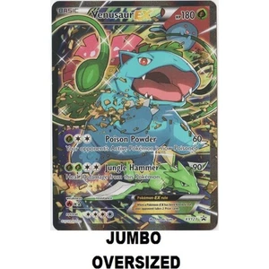 Venusaur EX XY123 Holo Rare JUMBO Black Star Promo Vintage Pokemon Cards TCG NM - Picture 1 of 3