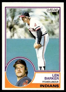 1983 O-Pee-Chee Len Barker Cleveland Indians #120 - Picture 1 of 2