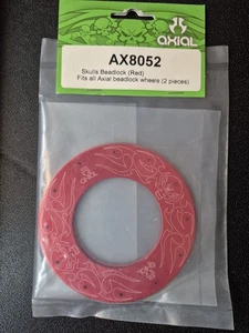 Axial Red Skulls Beadlock AX 8052 Fits All Axial Beadlock Wheels 2 Pieces - Picture 1 of 5