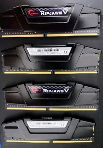 G.Skill Ripjaws V 4 x 16GB DDR4-3200 PC4-25600 CL16 Dual Channel Desktop Memory - Afbeelding 1 van 3