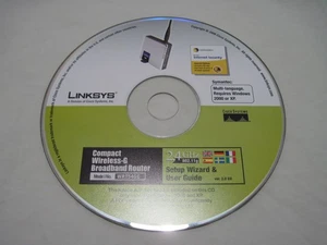 Linksys Compact Wireless-G Broadband Router WRT54GC Setup Wizard CD Win 2000/XP - Picture 1 of 5